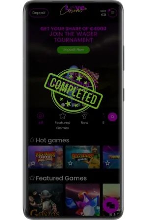 Register successful Love Casino